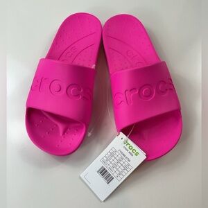 CROCS Slide Sandals in Hot Pink